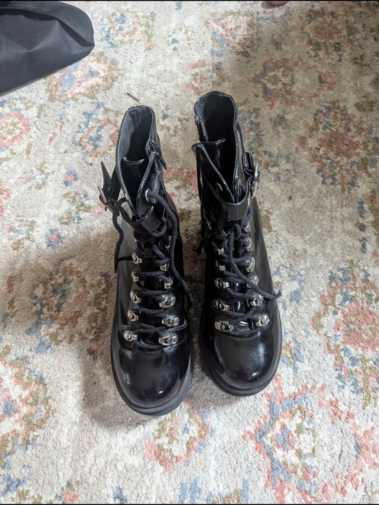 Jeffrey Campbell Shoes - Black Lace-Up Jeffrey Campbell Boots 8.5